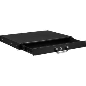 MECCANIXITY 3U Rack Mount Drawer for 19 Inch AV/Network/DJ Equipment Racks or Cabinets with Lock and Key