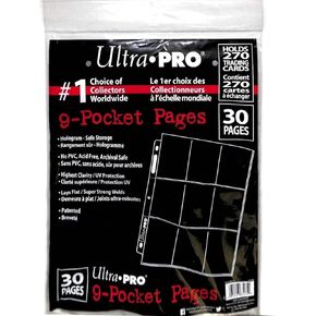 Ultra Pro 30/9 Pocket Page Protectors