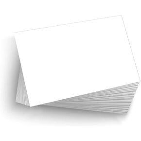 50 Blank 3"x5" Heavy Duty 14pt Index Cards, Postcards