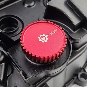 Valve Cover Oil Cap - Compatible With Honda And Acura Engines - Billet Aluminum (Black)