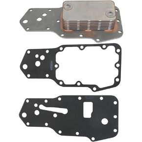 labwork Engine Oil Cooler Core w/Gaskets Replacement for 1989-2002 5.9L Cummins 12V 24V