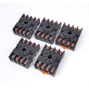 uxcell 5pcs 8 Pin Power Timer Relay Socket Base Holder PF083A for JTX-2C