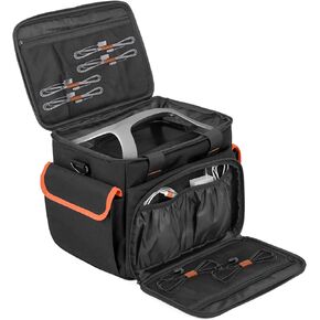 Trunab Carrying Case Compatible with ECOFLOW River/River Pro, Storage Bag with Waterproof Bottom and Front Pockets for Charging Cable and Accessories