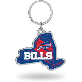Rico Industries NFL Buffalo Bills State Shape Keychain