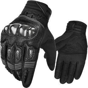 INBIKE Motorcycle Gloves Hard Knuckle Gloves Motorbike Gloves Men Breathbale Carbon Fiber Green Small