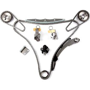 ECCPP TK3034S2 Timing Chain Kit Tensioner Guide Rail Crank SprocketSprockets fits for 2004-2009 2007 2008 for NISSAN Quest 3.5L VQ35DE