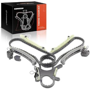 A-Premium 10PCS Engine Timing Chain Kit [fits SOHC, 8Cyl 4.7L] Compatible with Dodge Dakota 00-07, Durango 2000-2008, Ram 1500 02-07 & Jeep Commander, Grand Cherokee 99-06 & Mitsubishi Raider 06-07