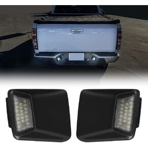 R&F Auto 21-SMD LED License Plate Light Replacement for Colorado Canyon 2004-2012 Pickup Truck 6000K Diamond White Rear Bumper Tag Lamp, Replace OEM# 20985454, 20985455