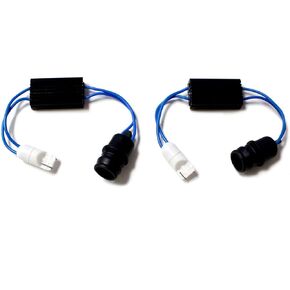 iJDMTOY 2825 W5W Canbus Error Free Wiring Adapters Compatible with LED Parking Lights, License Plate Lights