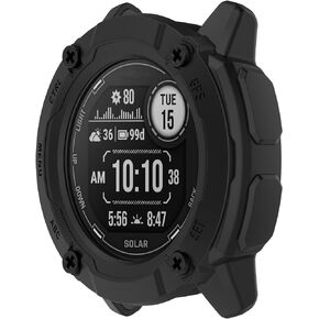 Case Cover Compatible with Garmin Instinct 2X Solar Case Protector Protective Case 50mm Intended for Garmin Instinct 2X Solar Tactical Edition Watch Accessories (5Colors)