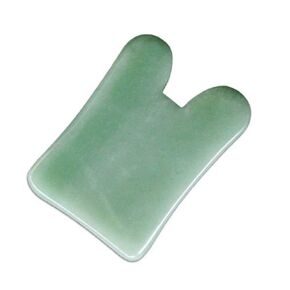 Facial Gua Sha Tool for Chin Massage Tool Natural Jade Stone Gua Sha Board for Face SPA Acupuncture Therapy Trigger Point Treatment