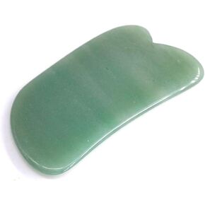 Facial Gua Sha Tool for Chin Massage Tool Natural Jade Stone Gua Sha Board for Face SPA Acupuncture Therapy Trigger Point Treatment