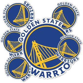Desert Cactus Golden State Warriors NBA Officially Licensed Sticker Vinyl Decal Laptop Water Bottle Car Scrapbook (Type 3 Global)