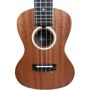 Lanikai, 4-String Ukulele, Black,Chrome (LU21-C)