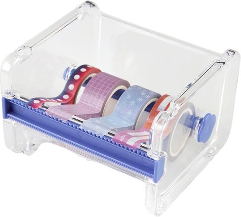 Erin Condren Essentials Washi Tape Dispenser | Desk Supply and Tape Dispenser, Art Tools, and More | Stackable Tape Dispenser with Teeth in 4" L x 3.6" W x 2.63" H in Saudi Arabia
