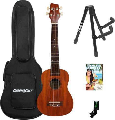 Sawtooth ST-UKE-MT-KIT-1 Mahogany Tenor Ukulele with Quick Start Guide, Natural Satin in Saudi Arabia