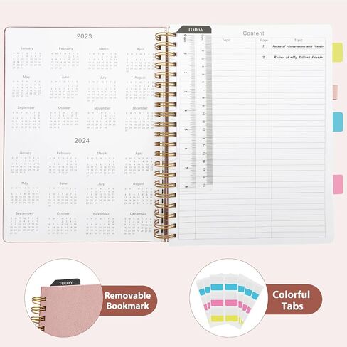 GuanQiao Spiral Notebook,8.5 x 11 College Ruled Notebooks for Work/Note Taking, Leather Hardcover Writing Journal for Women/Men,300 Pages A4 Lined Meeting Notebook for School Office,Green in Saudi Arabia