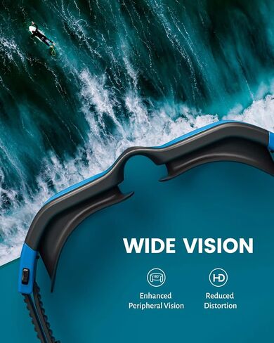 YAKAON A1 Swimming Goggles, Wide View Swim Goggles Anti-Fog for Men Women Adult in Saudi Arabia