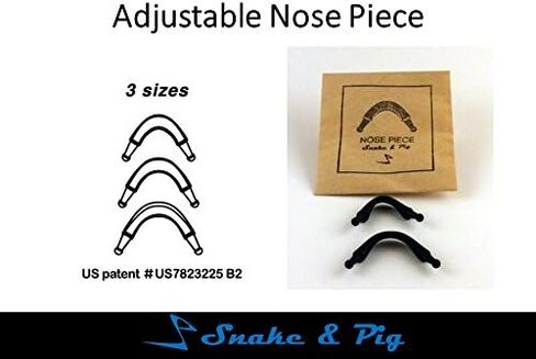 نظارات السباحة على شكل ثعبان وخنزير باسيليسك، مريحة ومناسبة للبالغين من الرجال والنساء والشباب والأطفال (الأزرق والأبيض، عدسات زرقاء) in Kuwait