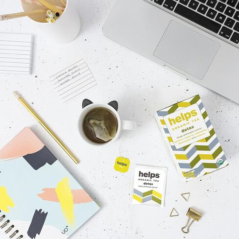 HELPS TEAS | Helps Breathe Well Tea | Organic herbal Tea blended with Eucalyptus, Thyme, Tila and Mint that clear your sinuses and strengthening your inmune system | 16 Tea Bags | in Saudi Arabia
