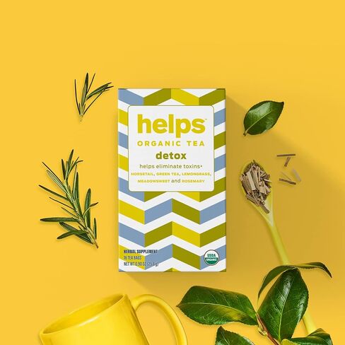 HELPS TEAS | Helps Breathe Well Tea | Organic herbal Tea blended with Eucalyptus, Thyme, Tila and Mint that clear your sinuses and strengthening your inmune system | 16 Tea Bags | in Saudi Arabia