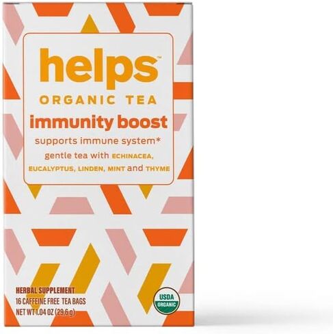 HELPS TEAS | Helps Breathe Well Tea | Organic herbal Tea blended with Eucalyptus, Thyme, Tila and Mint that clear your sinuses and strengthening your inmune system | 16 Tea Bags | in Saudi Arabia
