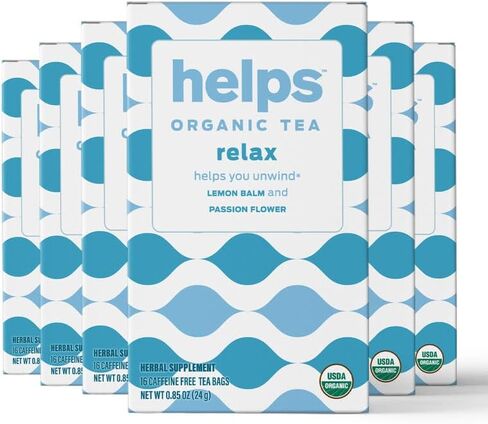 HELPS TEAS | Helps Breathe Well Tea | Organic herbal Tea blended with Eucalyptus, Thyme, Tila and Mint that clear your sinuses and strengthening your inmune system | 16 Tea Bags | in Saudi Arabia