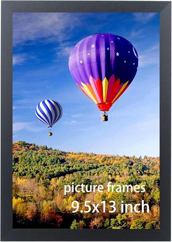 إطارات صور مقاس 9.5x13 من الخشب الصلب مقاس 9.5x13 بوصة إطار ملصق للجدار مقاس 9.5x13 بوصة إطارات صور عائلية باللون الأسود (HB9513) in Kuwait