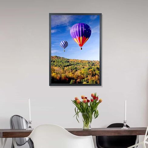 إطارات صور مقاس 9.5x13 من الخشب الصلب مقاس 9.5x13 بوصة إطار ملصق للجدار مقاس 9.5x13 بوصة إطارات صور عائلية باللون الأسود (HB9513) in Kuwait