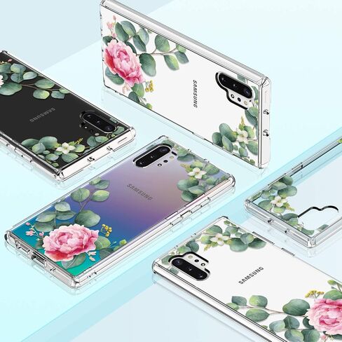 حافظة GiiKa Galaxy Note 10 Plus، حافظة خلفية صلبة واقية من البولي كربونات شديدة التحمل مضادة للصدمات للفتيات مع غطاء ممتص للصدمات من مادة TPU لهاتف Samsung Galaxy Note 10+ Pro 5G، زهور صغيرة in Saudi Arabia