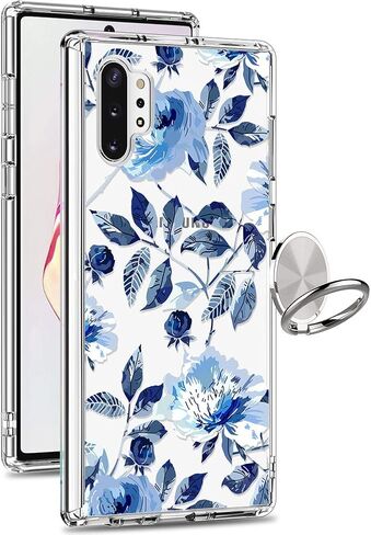 حافظة GiiKa Galaxy Note 10 Plus، حافظة خلفية صلبة واقية من البولي كربونات شديدة التحمل مضادة للصدمات للفتيات مع غطاء ممتص للصدمات من مادة TPU لهاتف Samsung Galaxy Note 10+ Pro 5G، زهور صغيرة in Saudi Arabia