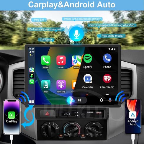 راديو ستيريو للسيارة لسيارة Toyota Tacoma 2007-2013 مع Carplay & Android Auto 13.1 بوصة Android 13.0 راديو GPS للملاحة مرآة Link RDS WiFi مع كاميرا احتياطية AHD in Saudi Arabia