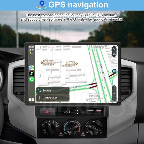 راديو ستيريو للسيارة لسيارة Toyota Tacoma 2007-2013 مع Carplay & Android Auto 13.1 بوصة Android 13.0 راديو GPS للملاحة مرآة Link RDS WiFi مع كاميرا احتياطية AHD in Saudi Arabia