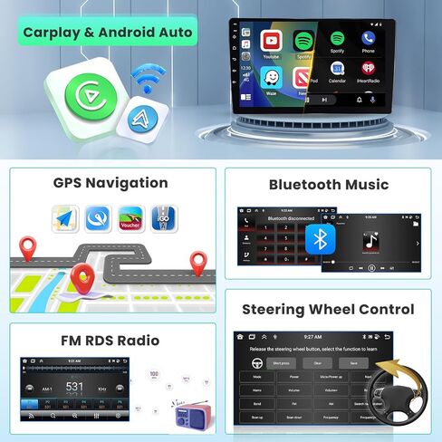 8 Cores Android 13 Stereo for Toyota Corolla/Levin 2013-2016 with 6G+128G, 10.1 Inch 1280x720 HD Touchscreen with Wireless Carplay Android Auto DSP GPS BT RDS Backup Camera in Saudi Arabia