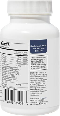 لأن الفيتامينات المتعددة للبالغين فوق 60 عامًا، مكمل متعدد المعادن، فيتامينات C وB، خالية من الغلوتين، كبسولات غير معدلة وراثيًا، تدعم الذاكرة والحيوية، خالية من الحديد - حصة 600 مجم in Kuwait