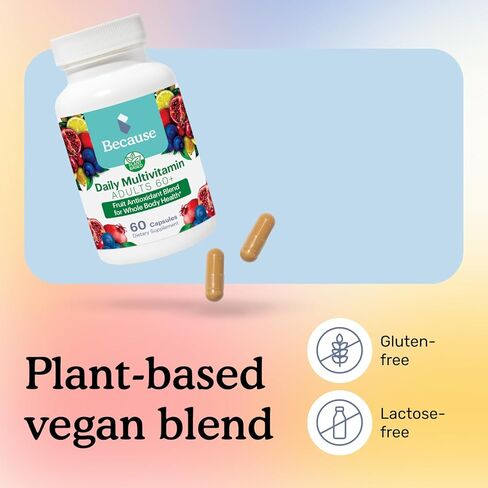 لأن الفيتامينات المتعددة للبالغين فوق 60 عامًا، مكمل متعدد المعادن، فيتامينات C وB، خالية من الغلوتين، كبسولات غير معدلة وراثيًا، تدعم الذاكرة والحيوية، خالية من الحديد - حصة 600 مجم in Kuwait