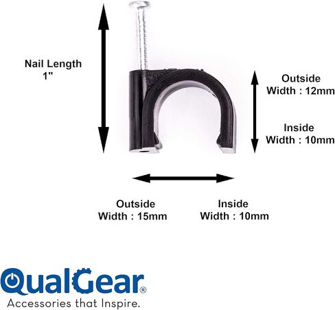 كوالجير مشابك كابلات 6 ملم، أسود، 100 قطعة، CC2-B-100-P in Kuwait