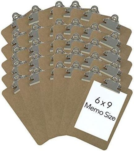 لوح لوحي بمشبك قياسي بمقاس 6 × 9 بوصة (عبوة من 30 قطعة) (القلم غير متضمن - للمقياس فقط) in Kuwait