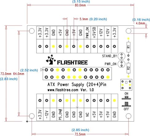 لوحة إمداد الطاقة ATX DC 24/20-pin in Saudi Arabia