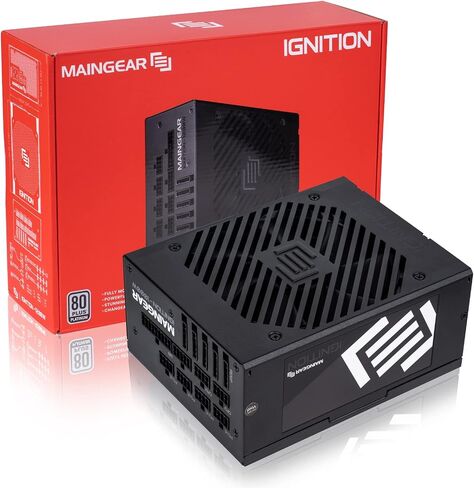 MAINGEAR IGNITION Fully Modular Power Supply PC, 850W, 80 Plus Gold Certified, SLI CrossFire Ready, FSP850-50ABB, 10 Year Warrenty in Saudi Arabia