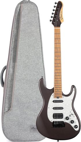 Grote Solid Electric Guitar GR Standard S Matte Finish Poplar Body Roasted Maple Neck Coils Splitting Pickup with Gigbag (Green) in Saudi Arabia