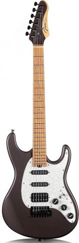 Grote Solid Electric Guitar GR Standard S Matte Finish Poplar Body Roasted Maple Neck Coils Splitting Pickup with Gigbag (Green) in Saudi Arabia