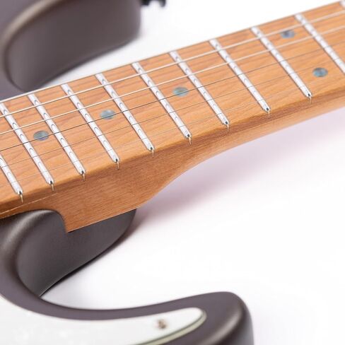 Grote Solid Electric Guitar GR Standard S Matte Finish Poplar Body Roasted Maple Neck Coils Splitting Pickup with Gigbag (Green) in Saudi Arabia