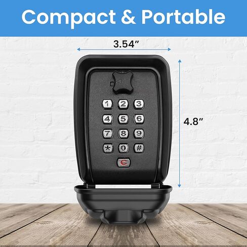 Key Box for Home and Office, Security Lock Box, Stainless Steel Keyless Entry Door Lock with Combination Lock home rental, air bnb, safe, car keys in Saudi Arabia