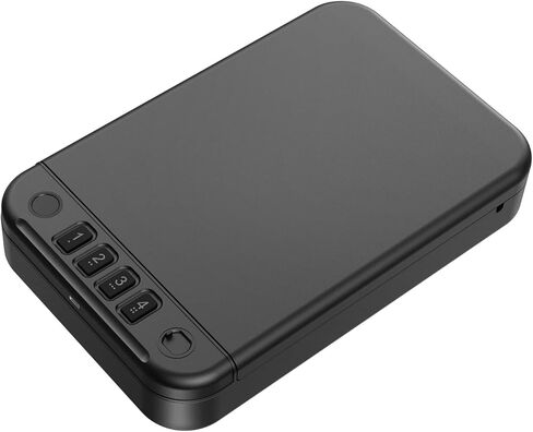 صندوق الأمان الآمن للمنزل، الوصول السريع، صندوق قفل آمن للمال مع لوحة مفاتيح مفاتيح والتحكم في التطبيق، صندوق آمن للمنزل لتخزين المجوهرات النقدية، ضوء LED مزدوج، وظيفة كتم الصوت in Kuwait