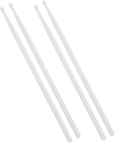 4 قطع 5a طبلة الفلورسنت عصا الطبل الفلورسنت متوهجة الطبل الموسيقى الطبل المحمولة قرع Perculator الموسيقى الملحقات أداة عصا هدية النايلون الأبيض تألق in Kuwait