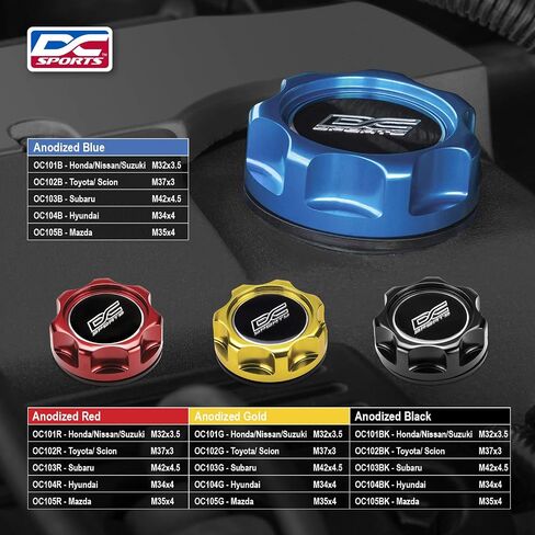 DC Sport Blue Anodized Oil Cap For Use With Toyota/ Scion in Saudi Arabia