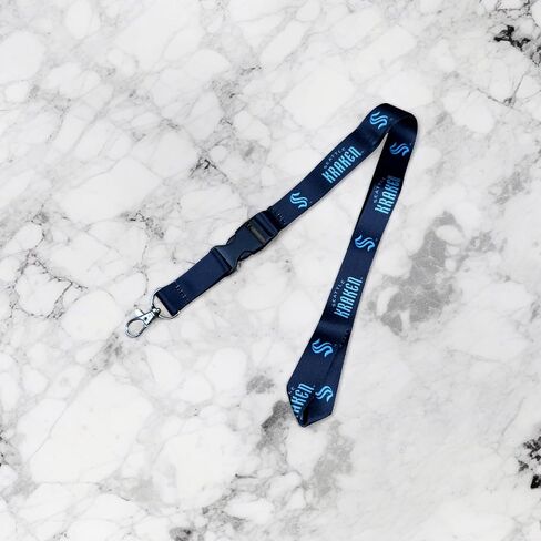 Desert Cactus Seattle Kraken NHL National Hockey League Car Keys ID Badge Holder Lanyard Keychain Detachable Breakaway Snap Buckle (Lanyard 2 - Dark Blue) in Saudi Arabia