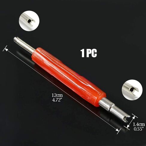 طقم أساسي لصمام تكييف الهواء 40 قطعة من Swpeet، A/C R12 R134a صمام جذعي لإطارات التبريد مع أداة إزالة لمعظم السيارات in Saudi Arabia