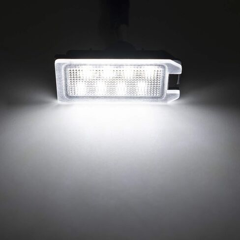 NSLUMO مجموعة مصابيح لوحة الترخيص LED لشركة فيات 500 2013-2019، استبدال OEM 6000K زينون أبيض 8-SMD مصباح علامة Led خالي من الأخطاء in Saudi Arabia